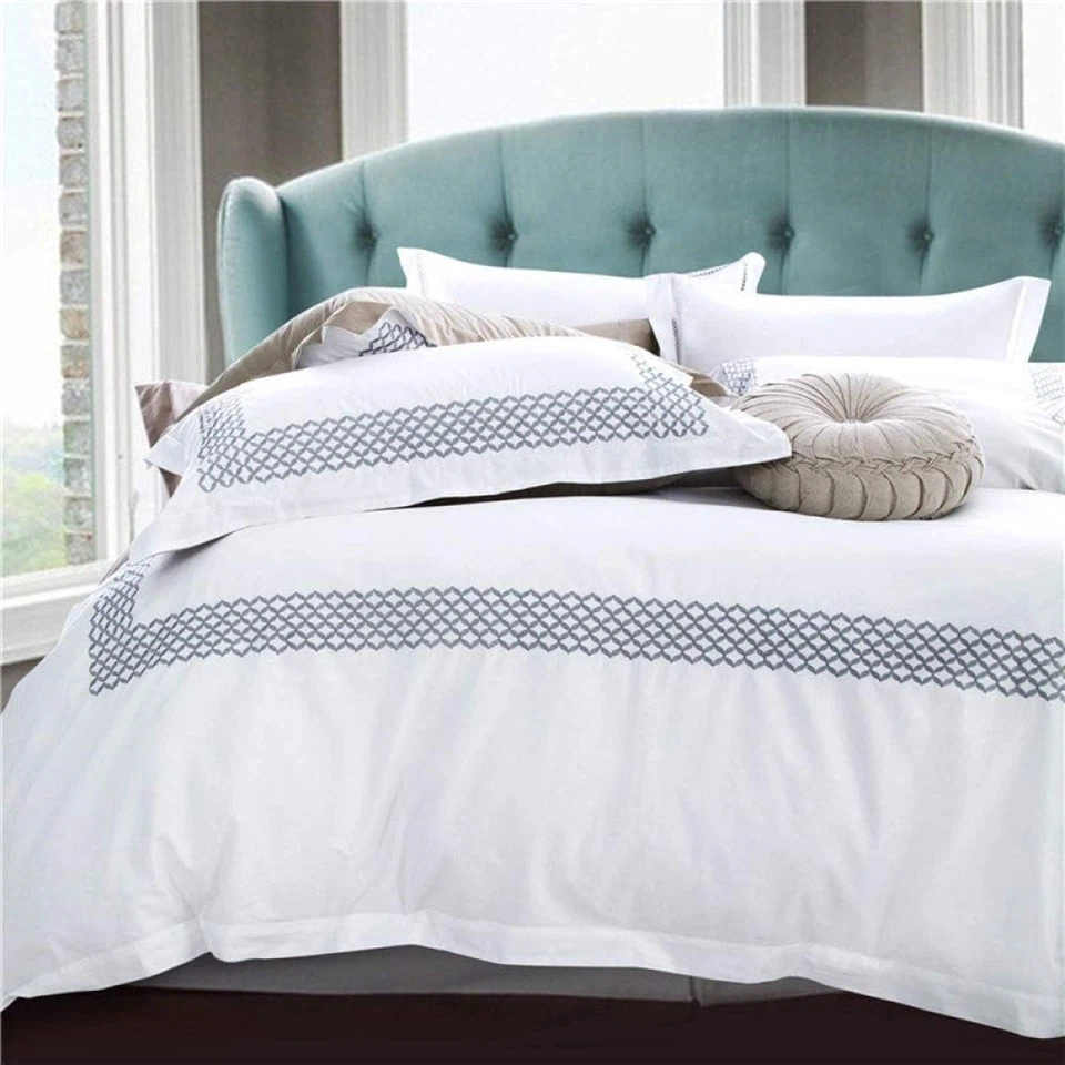 Bộ ga trải giường thêu 100% cotton